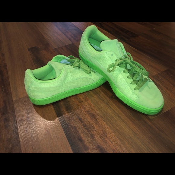 lime green puma shoes